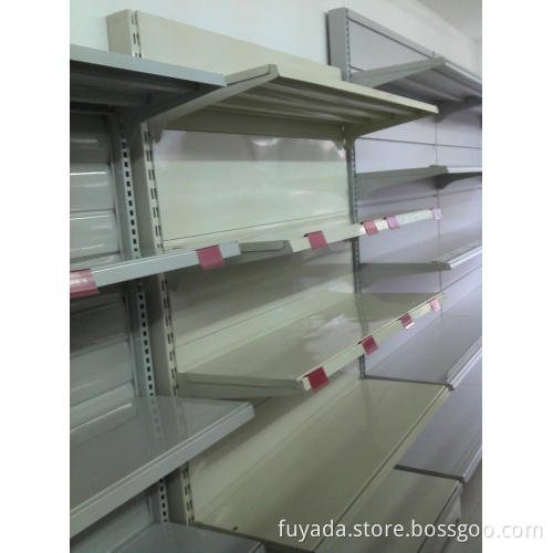 Single side supermarket shelf